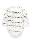 BABY Q彈棉質長袖包屁衣(2入)-星星