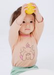 BABY迪士尼純棉長袖包屁衣-瑪麗貓
