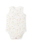 BABY Q彈棉質無袖包屁衣(2入)-幾何三角
