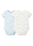BABY Q彈棉質包屁衣(2入)-幾何三角