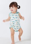 BABY Q彈棉質無袖包屁衣(2入)-狗狗