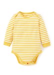 BABY Q彈棉質長袖包屁衣(2入)-蛋黃