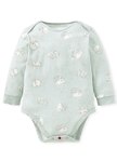 BABY Q彈棉質長袖包屁衣(2入)-刺蝟寶寶