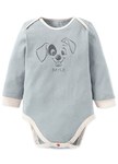 BABY迪士尼Q彈棉質長袖包屁衣-101忠狗