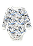 BABY Q彈棉質長袖包屁衣(2入)-標籤佩佩豬