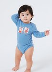 BABY佩佩豬蓄熱保溫長袖包屁衣-睡覺佩佩豬