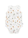 BABY Q彈棉質無袖包屁衣(2入)-森林維尼