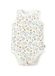 BABY Q彈棉質無袖包屁衣(2入)-線稿佩佩豬