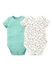 BABY Q彈棉質包屁衣(2入)-線稿佩佩豬