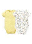 BABY Q彈棉質包屁衣(2入)-線稿佩佩豬