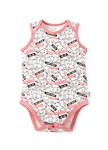 BABY Q彈棉質無袖包屁衣(2入)-標籤佩佩豬