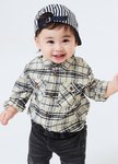 BABY格紋襯衫