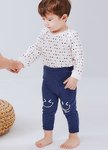 嬰幼兒Q彈棉質內搭褲(10分)-笑臉