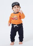 BABY刷毛保暖束口長褲