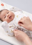 新生兒Q彈棉質長袖包屁衣(2入)-彩虹