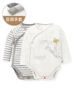 新生兒Q彈棉質長袖包屁衣(2入)-小飛象