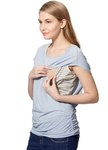 罩衫背心假兩件孕婦裝.哺乳衣