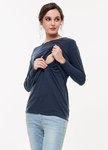 薄暖斜下擺真兩件孕哺上衣(哺乳背心+上衣)