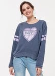 Happy燙箔哺乳大學T