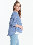 格紋孕哺平織衫2件組(哺乳背心+外罩衫)