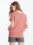 不對稱孕哺上衣2件組(哺乳背心+外衣)