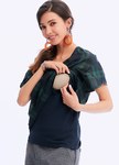 花苞袖哺乳平織衫(2件式)