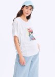 迪士尼色塊米妮剪接孕哺罩衫