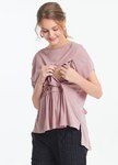天絲涼感抽皺綁帶哺乳罩衫