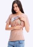迪士尼冰雪奇緣假兩件哺乳上衣
