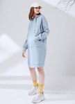寬鬆連帽孕哺洋裝