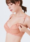 全蕾絲塑型哺乳內衣
