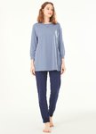 素色撞色孕哺居家服組
