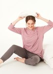 素色撞色孕哺居家服組