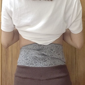 【最令我驚訝的是原來托腹帶要綁緊 因為腰被支撐起來後肚子也變輕了】