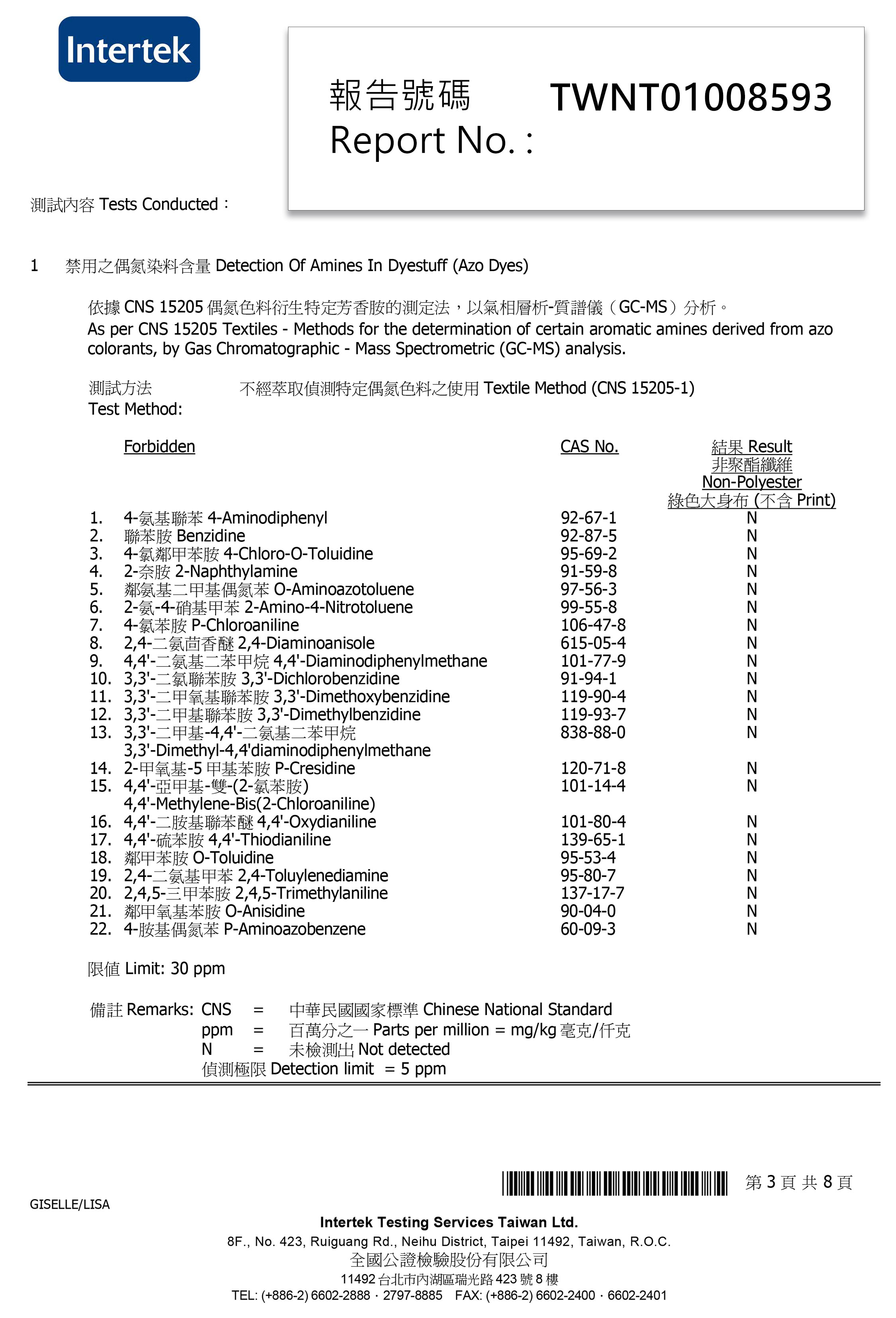 紡織品合格檢驗