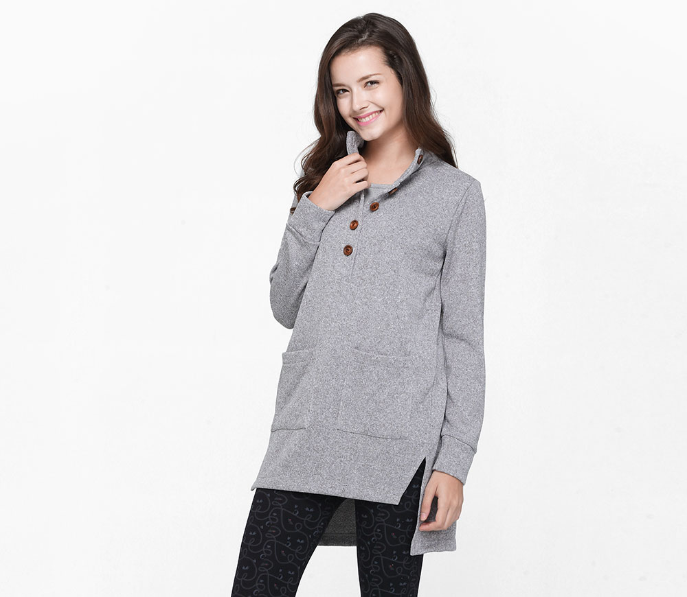 下擺開岔毛衣造型孕婦裝.哺乳衣 下擺開岔毛衣造型孕婦裝.哺乳衣