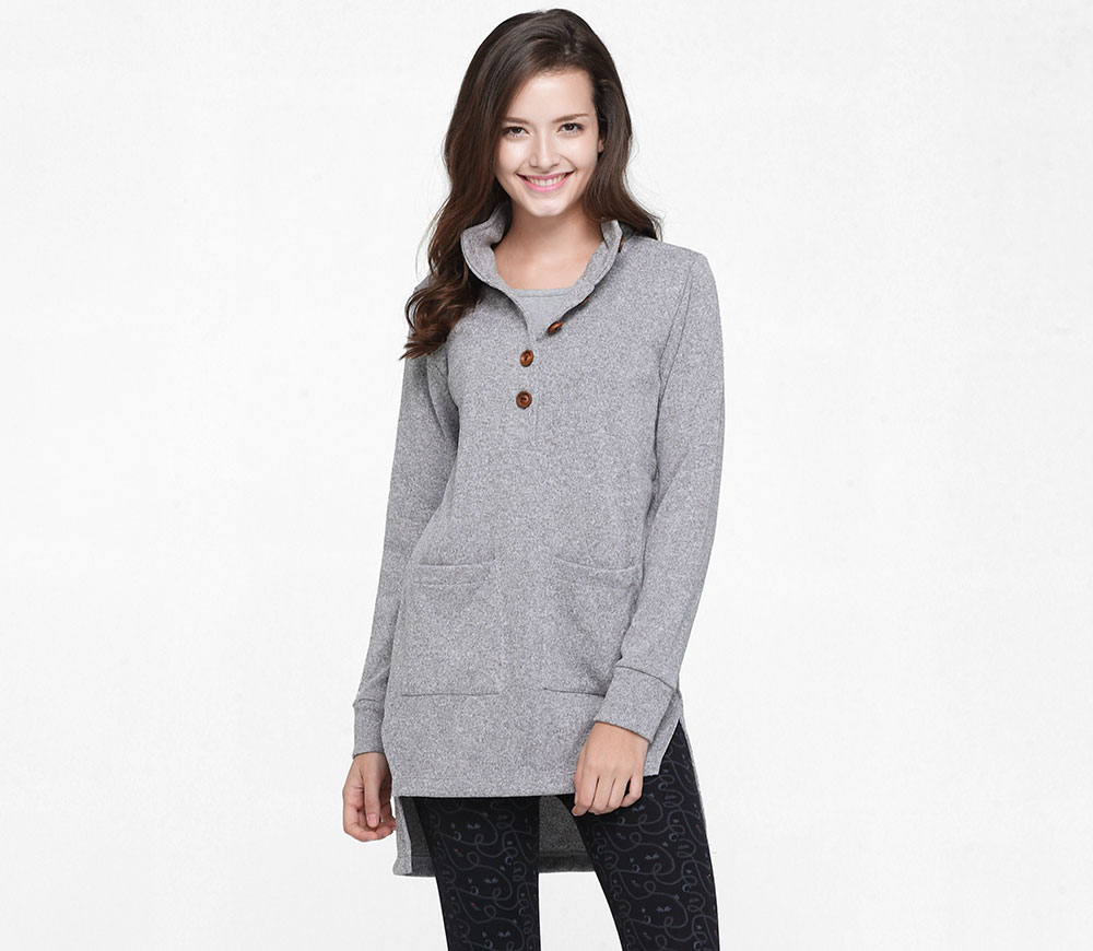 下擺開岔毛衣造型孕婦裝.哺乳衣 下擺開岔毛衣造型孕婦裝.哺乳衣