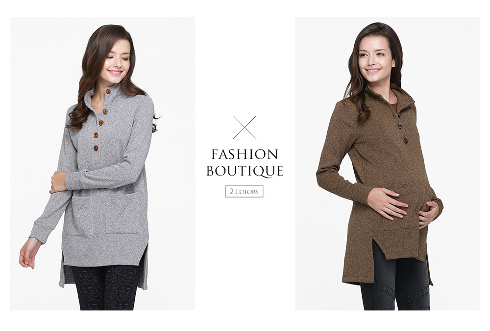 下擺開岔毛衣造型孕婦裝.哺乳衣 下擺開岔毛衣造型孕婦裝.哺乳衣