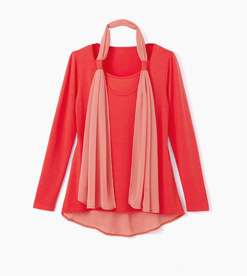 拼接雪舫真圍巾孕婦裝.哺乳衣 拼接雪舫真圍巾孕婦裝.哺乳衣