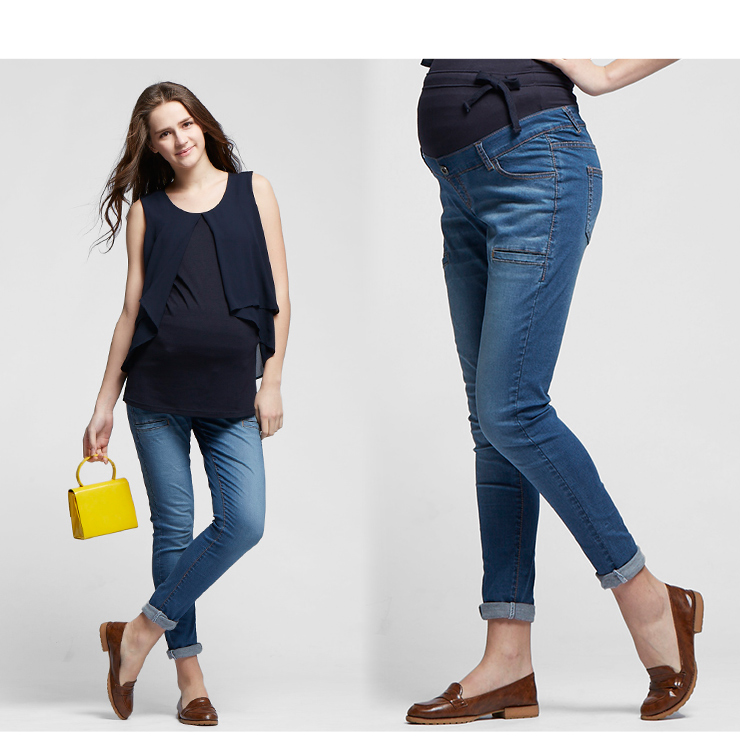 孕期絲柔水洗超彈牛仔褲 孕期絲柔水洗超彈牛仔褲