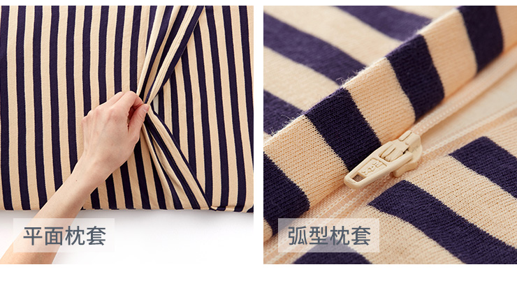 寶寶枕 枕頭套 氧化鋅條紋三合一成長枕套 寶寶枕 枕頭套 氧化鋅條紋三合一成長枕套