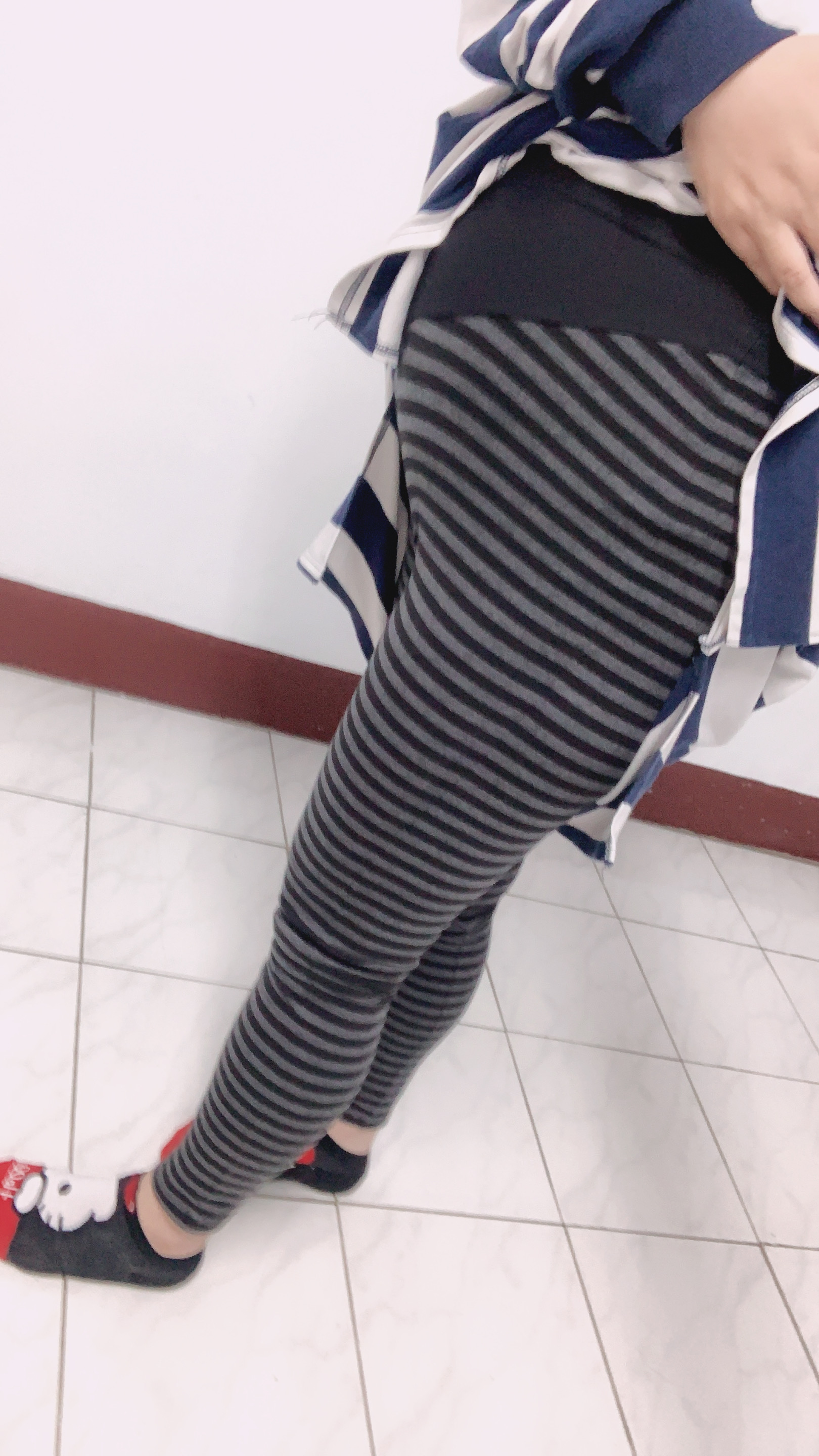 碳磨保暖瑜珈孕婦褲 