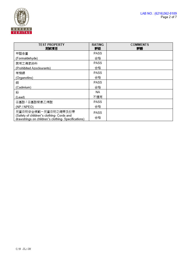 紡織品合格檢驗