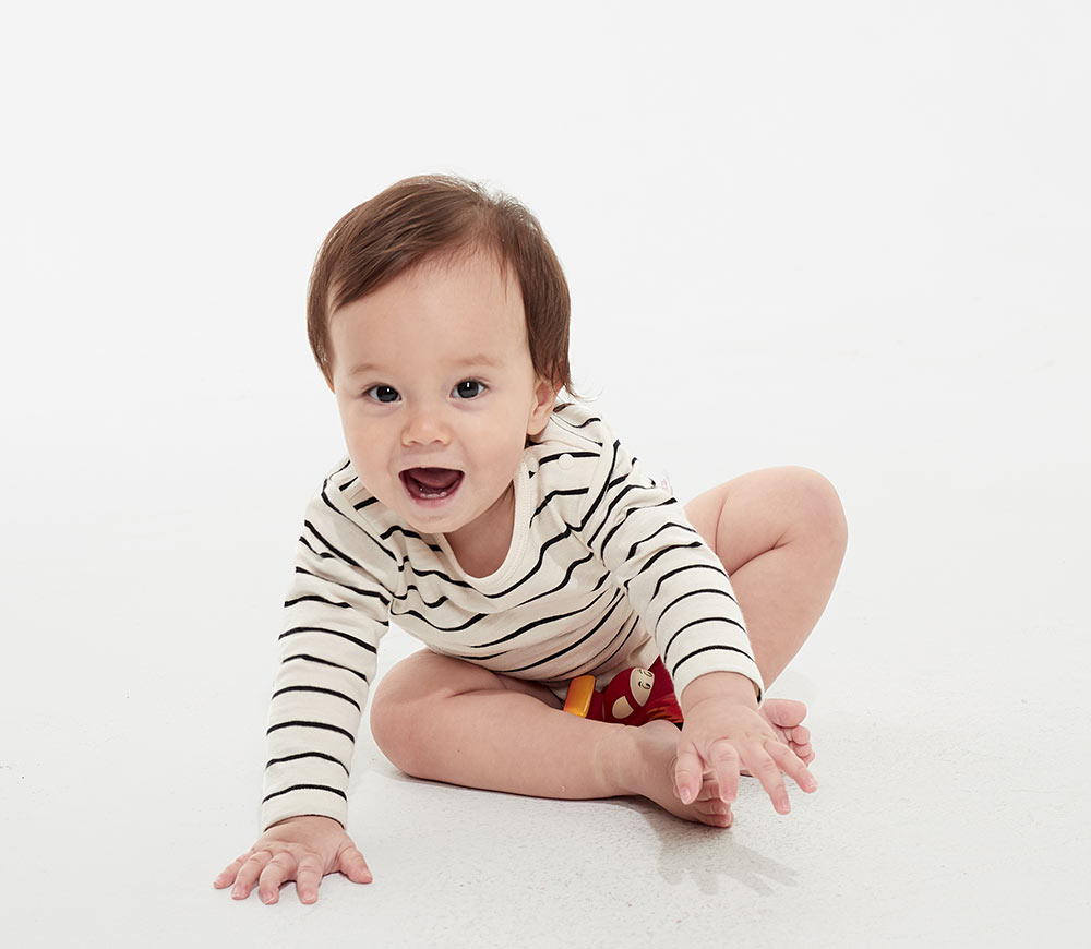 Baby橫紋包屁衣