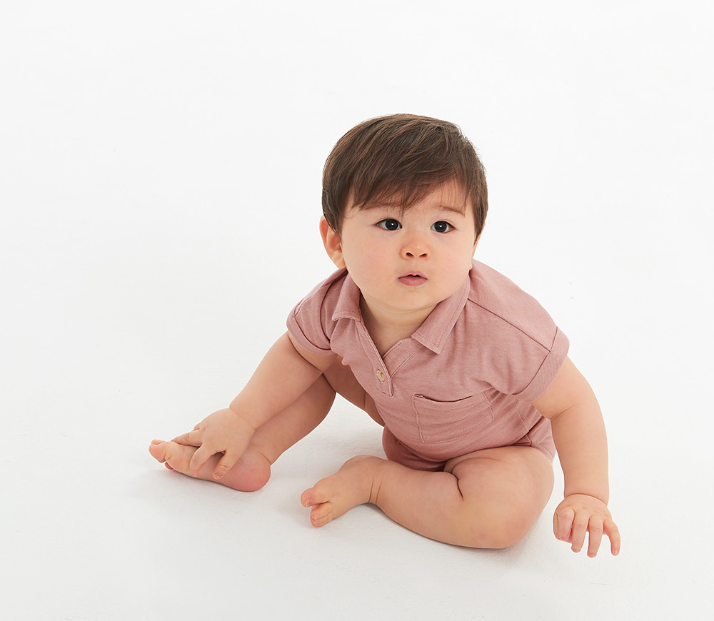 BABY 快乾POLO包屁衣