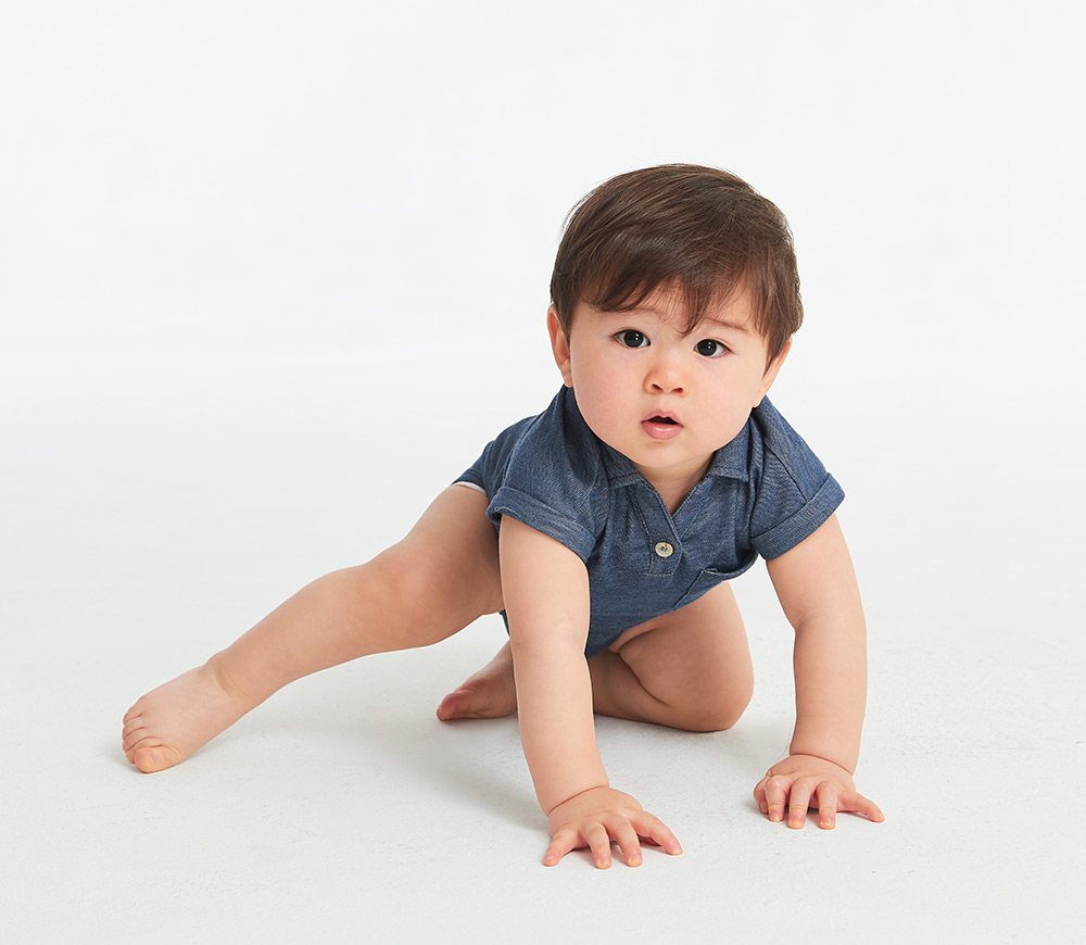 BABY 快乾POLO包屁衣