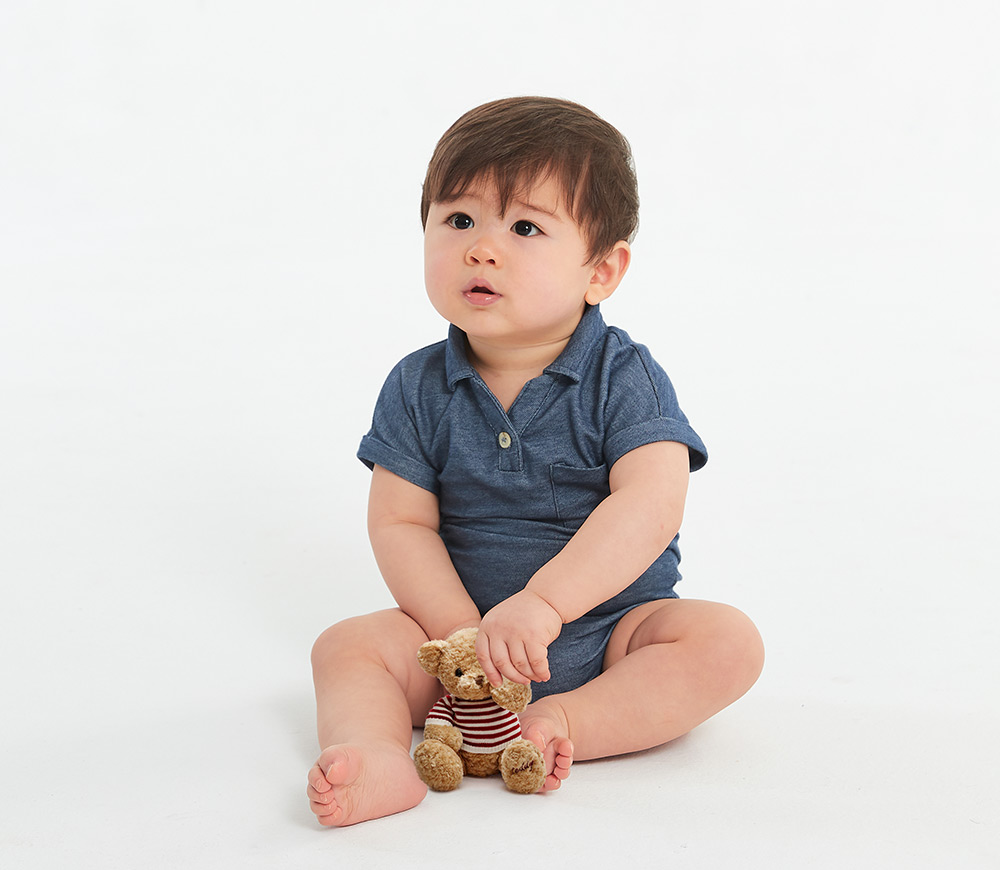 BABY 快乾POLO包屁衣