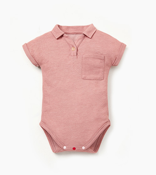 BABY 快乾POLO包屁衣