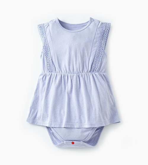 BABY 蕾絲造型包屁洋裝(附髮帶)