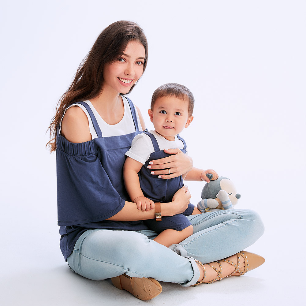 BABY 假兩件吊帶連身包屁衣